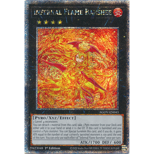 Infernal Flame Banshee - AGOV-EN043 - Quarter Century Secret Rare
