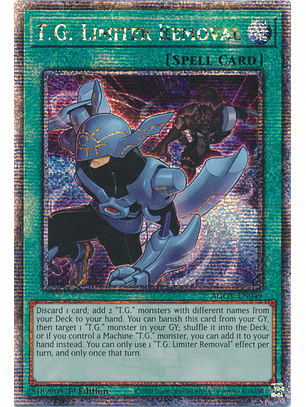 T.G. Limiter Removal - AGOV-EN049 - Quarter Century Secret Rare