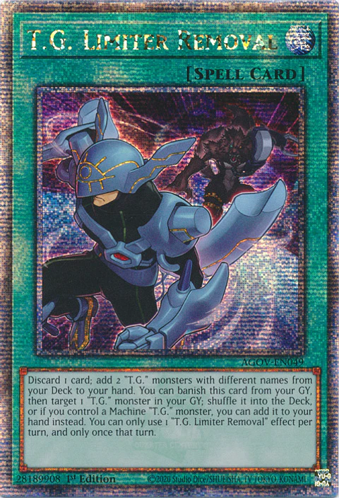 T.G. Limiter Removal - AGOV-EN049 - Quarter Century Secret Rare
