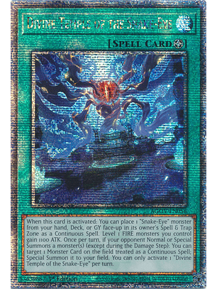 Divine Temple of the Snake-Eye - AGOV-EN056 - Quarter Century Secret Rare