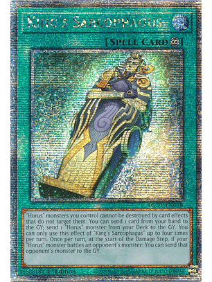 King's Sarcophagus - AGOV-EN058 - Quarter Century Secret Rare