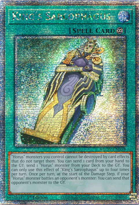 King's Sarcophagus - AGOV-EN058 - Quarter Century Secret Rare