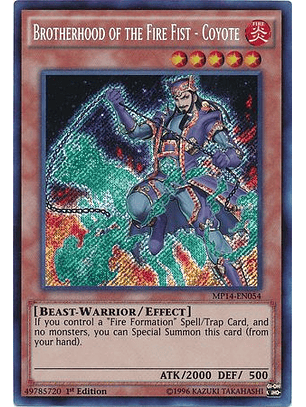 Brotherhood of the Fire Fist - Coyote - MP14-EN054 - Secret Rare