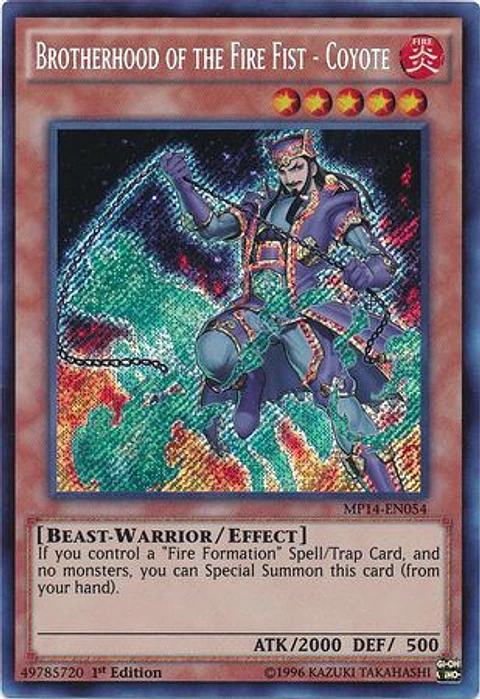 Brotherhood of the Fire Fist - Coyote - MP14-EN054 - Secret Rare