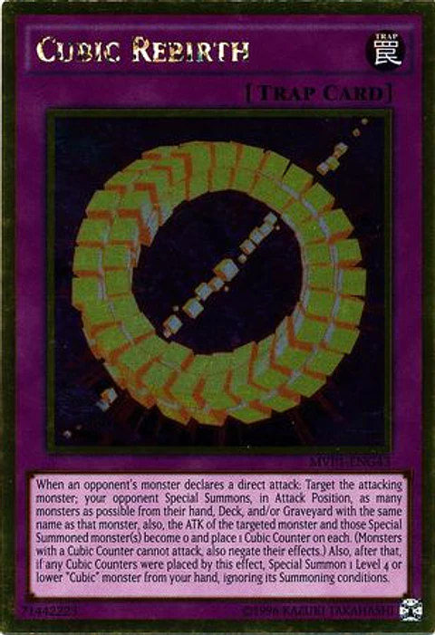 Cubic Rebirth - MVP1-ENG43 - Gold Rare
