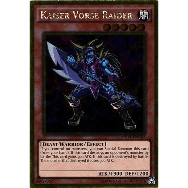 Kaiser Vorse Raider - MVP1-ENG02 - Gold Rare