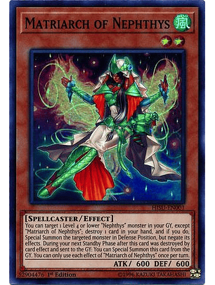 Matriarch of Nephthys - HISU-EN001 - Super Rare 