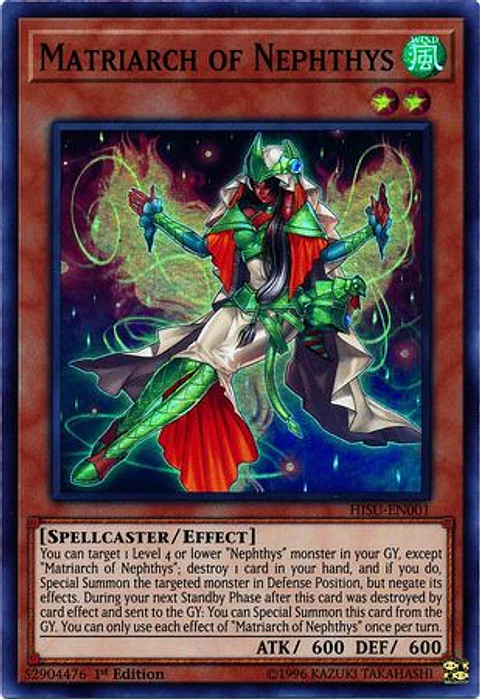 Matriarch of Nephthys - HISU-EN001 - Super Rare 