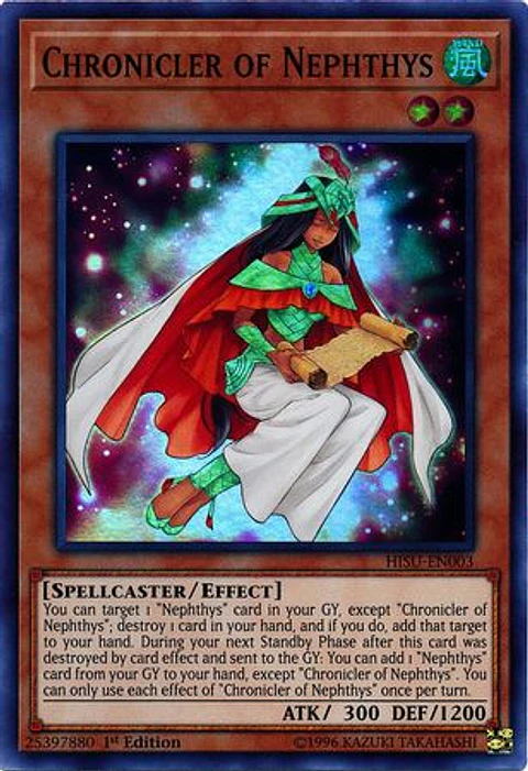 Chronicler of Nephthys - HISU-EN003 - Super Rare 