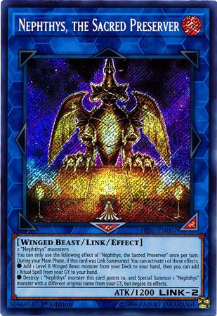 Nephthys, the Sacred Preserver - HISU-EN007 - Secret Rare  1