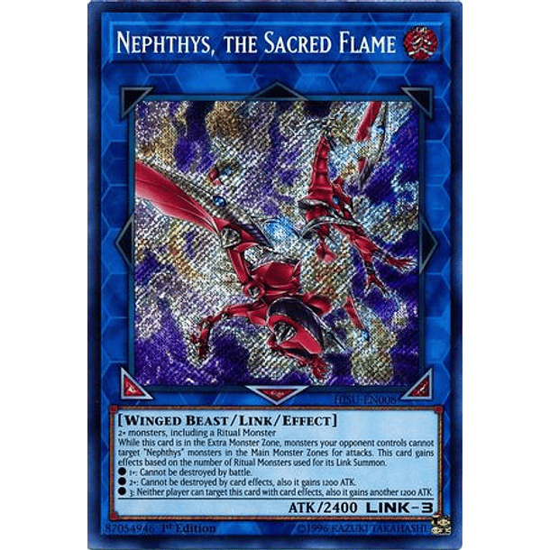 Nephthys, the Sacred Flame - HISU-EN008 - Secret Rare