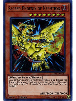 Sacred Phoenix of Nephthys - HISU-EN012 - Super Rare 