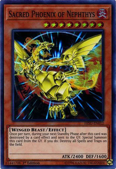 Sacred Phoenix of Nephthys - HISU-EN012 - Super Rare 