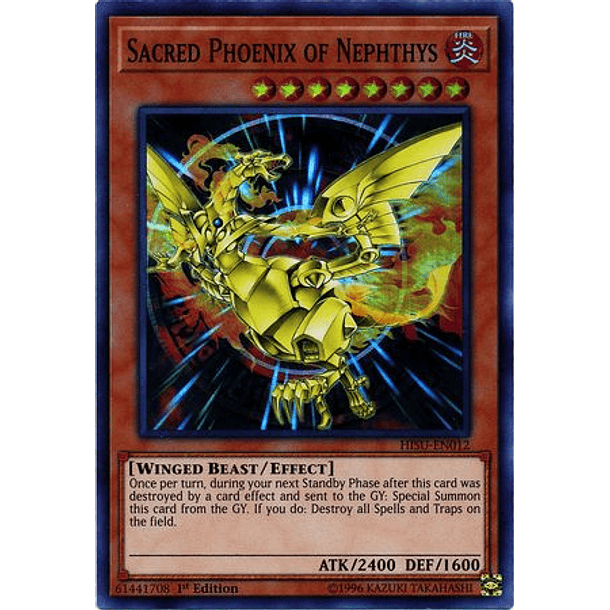 Sacred Phoenix of Nephthys - HISU-EN012 - Super Rare 