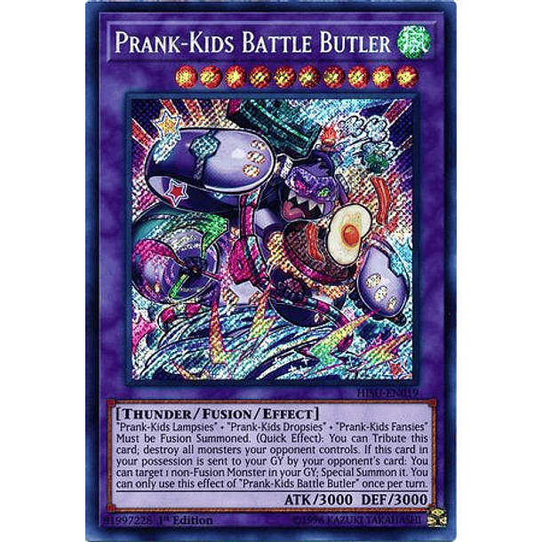 Prank-Kids Battle Butler - HISU-EN019 - Secret Rare
