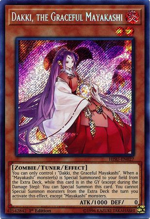 Dakki, the Graceful Mayakashi - HISU-EN027 - Secret Rare 1