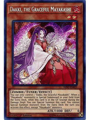 Dakki, the Graceful Mayakashi - HISU-EN027 - Secret Rare