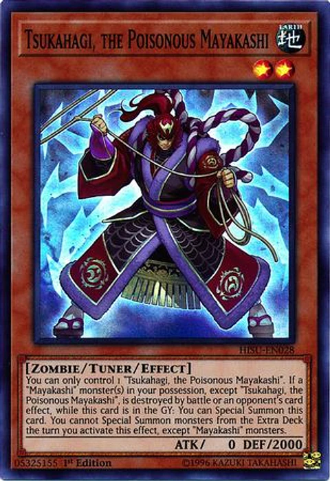 Tsukahagi, the Poisonous Mayakashi - HISU-EN028 - Super Rare 