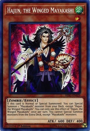 Hajun, the Winged Mayakashi - HISU-EN029 - Secret Rare  1