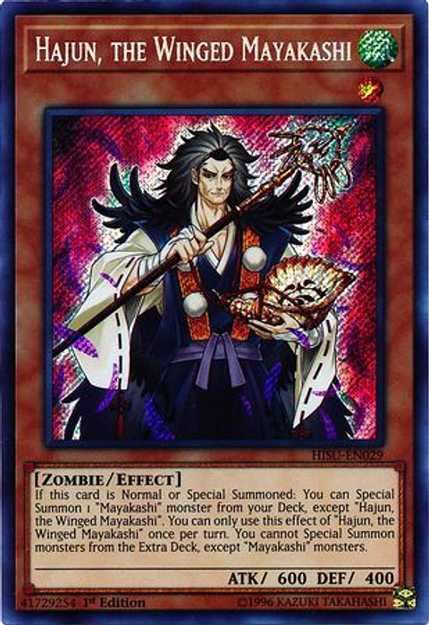 Hajun, the Winged Mayakashi - HISU-EN029 - Secret Rare 