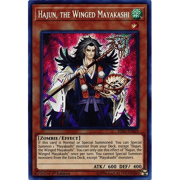 Hajun, the Winged Mayakashi - HISU-EN029 - Secret Rare 