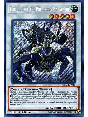 Tsuchigumo, the Poisonous Mayakashi - HISU-EN033 - Secret Rare