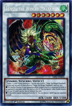 Tengu, the Winged Mayakashi - HISU-EN034 - Secret Rare 1