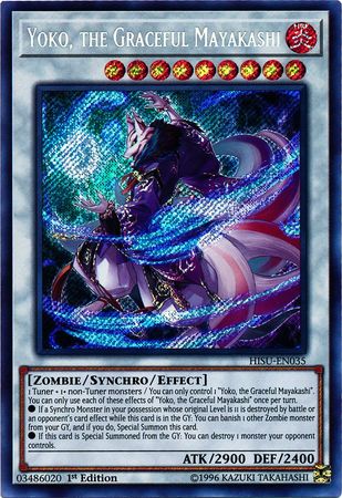 Yoko, the Graceful Mayakashi - HISU-EN035 - Secret Rare 1