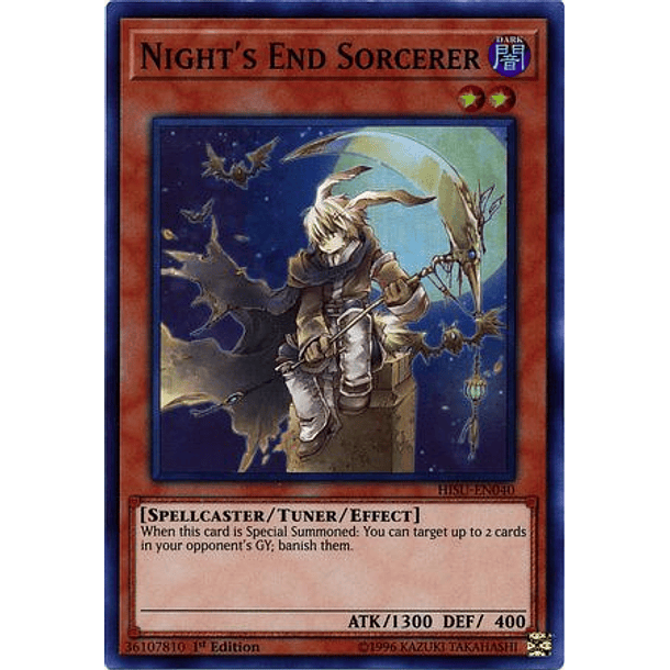 Night's End Sorcerer - HISU-EN040 - Super Rare