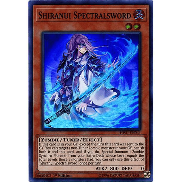 Shiranui Spectralsword - HISU-EN041 - Super Rare