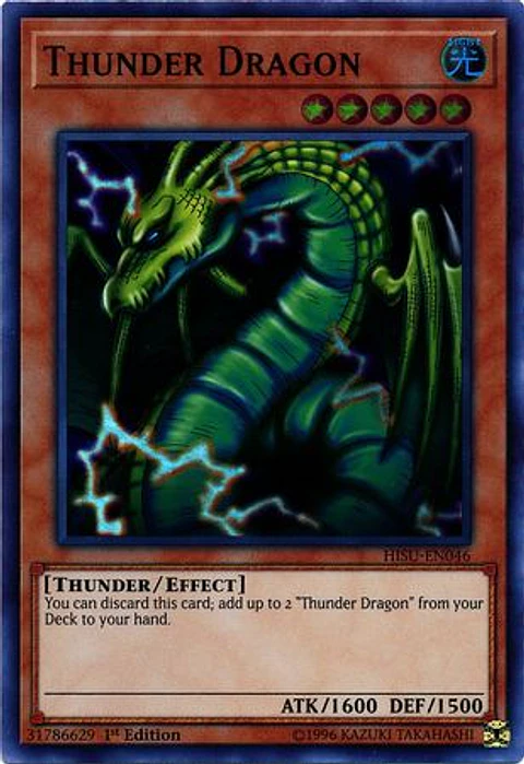 Thunder Dragon - HISU-EN046 - Super Rare 