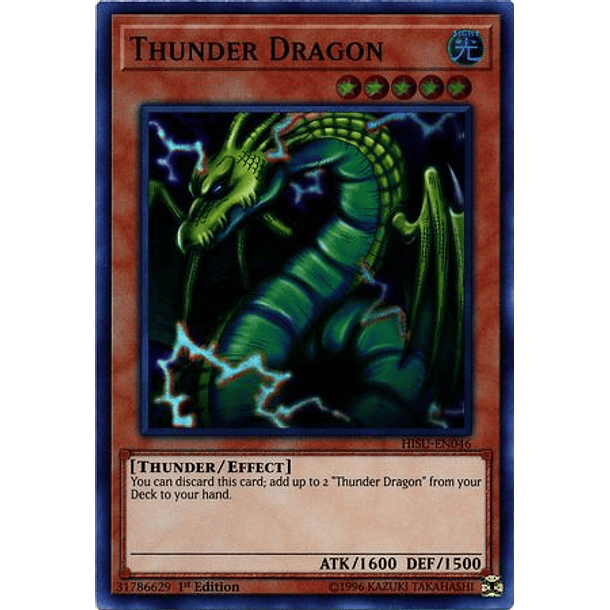 Thunder Dragon - HISU-EN046 - Super Rare 