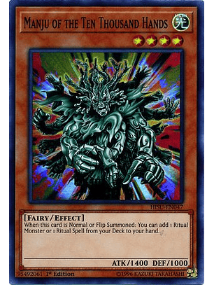 Manju of the Ten Thousand Hands - HISU-EN047 - Super Rare