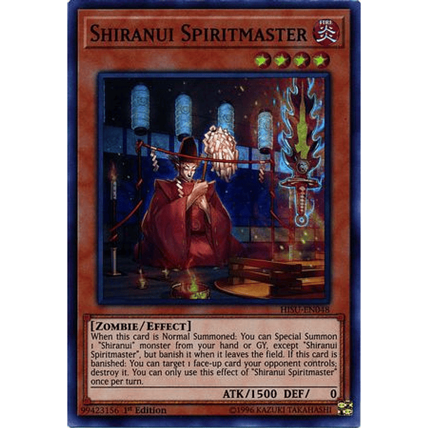 Shiranui Spiritmaster - HISU-EN048 - Super Rare