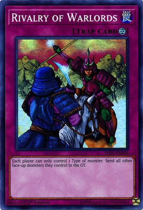 Rivalry of Warlords - HISU-EN059 - Super Rare