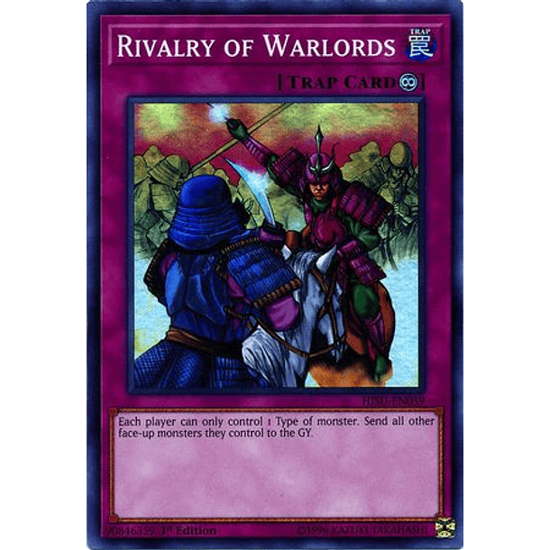 Rivalry of Warlords - HISU-EN059 - Super Rare