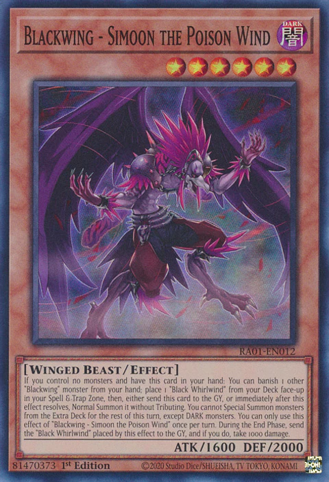 Blackwing - Simoon the Poison Wind - RA01-EN012