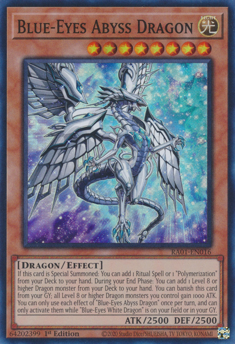 Blue-Eyes Abyss Dragon - RA01-EN016 1