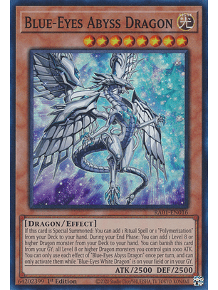 Blue-Eyes Abyss Dragon - RA01-EN016