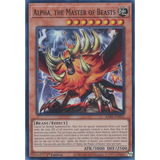 Alpha, the Master of Beasts - RA01-EN022