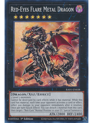 Red-Eyes Flare Metal Dragon - RA01-EN038
