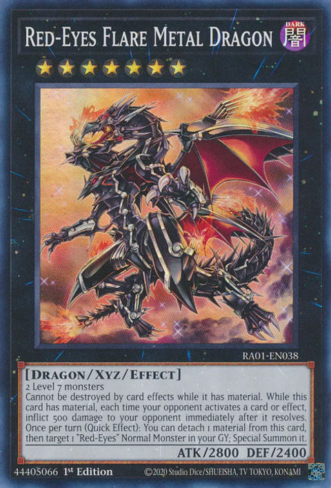 Red-Eyes Flare Metal Dragon - RA01-EN038