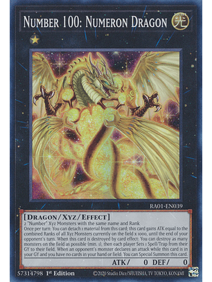 Number 100: Numeron Dragon - RA01-EN039