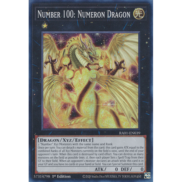 Number 100: Numeron Dragon - RA01-EN039