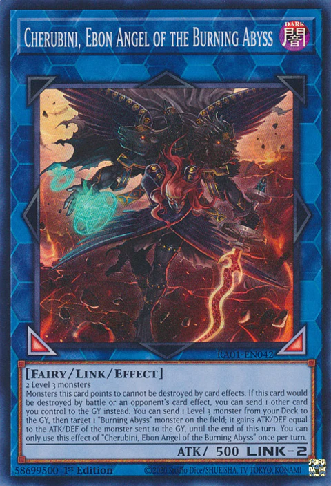 Cherubini, Ebon Angel of the Burning Abyss - RA01-EN042