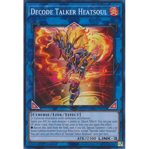 Yu-Gi-Oh! Decode Talker Heatsoul – Secret Rare, RA01-EN048, 25th Anniversary Edition
