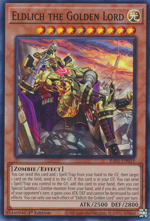 Eldlich the Golden Lord (alternate art) - RA01-EN019