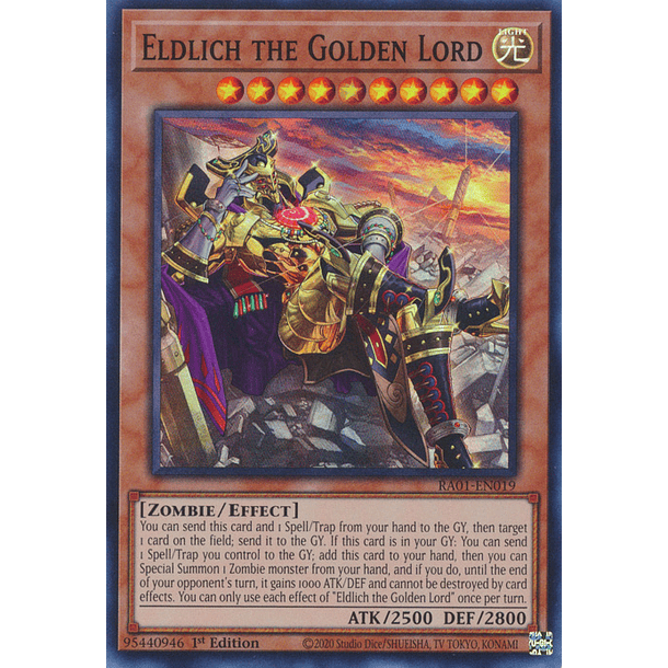 Eldlich the Golden Lord (alternate art) - RA01-EN019