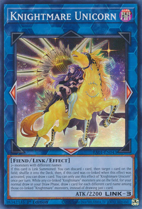 Knightmare Unicorn (alternate art) - RA01-EN043 