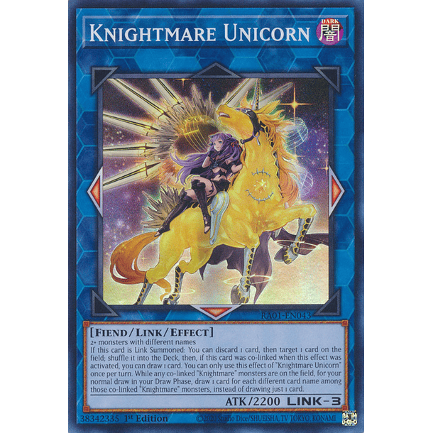 Knightmare Unicorn (alternate art) - RA01-EN043 